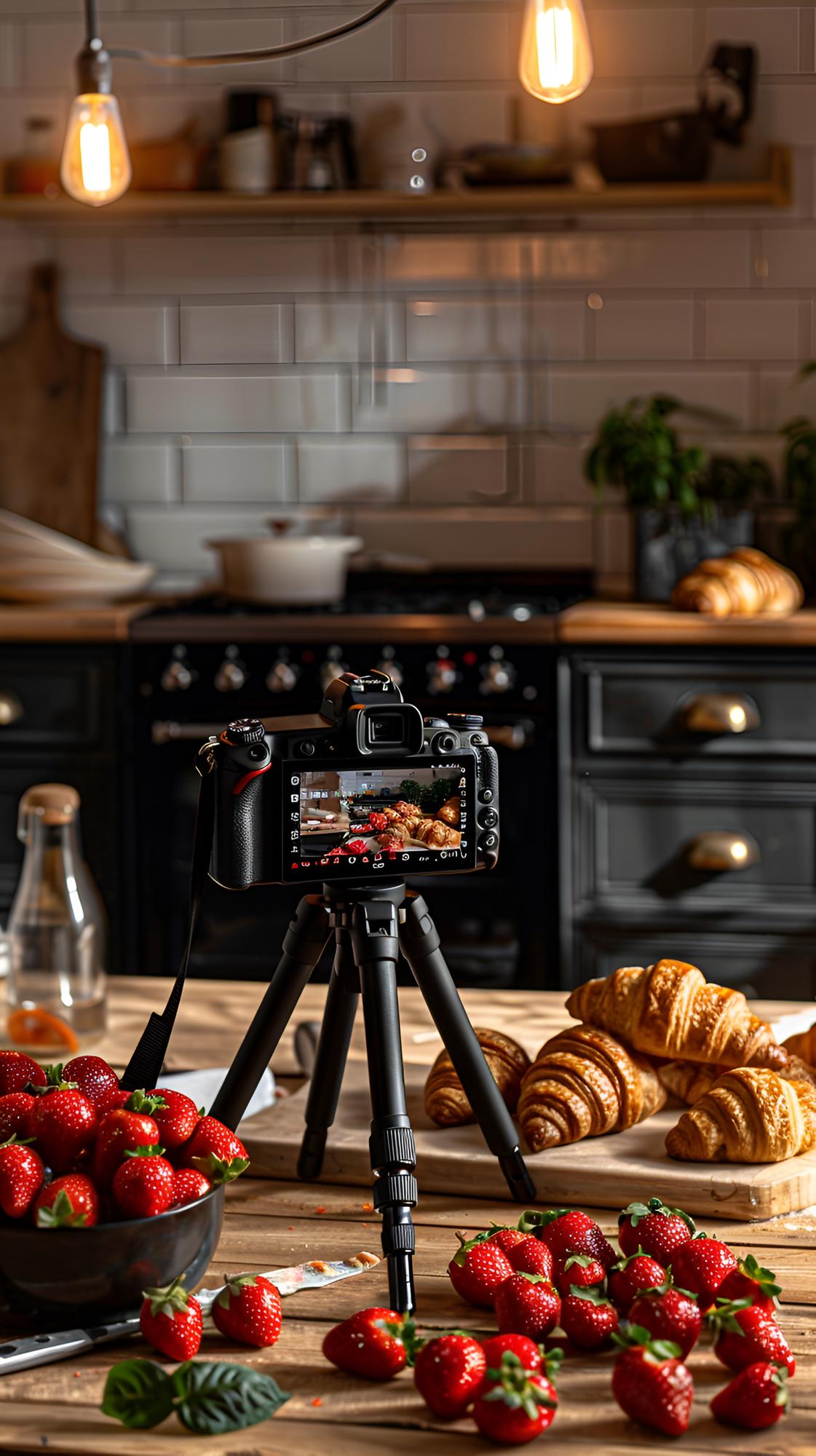 Studio della scuola di cucina con forno e piano di lavoro