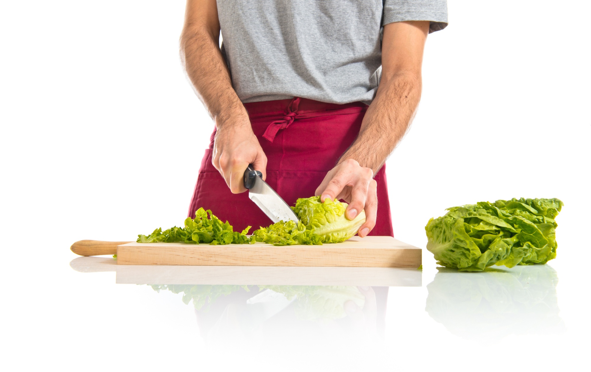 Chef insegna taglio di verdure